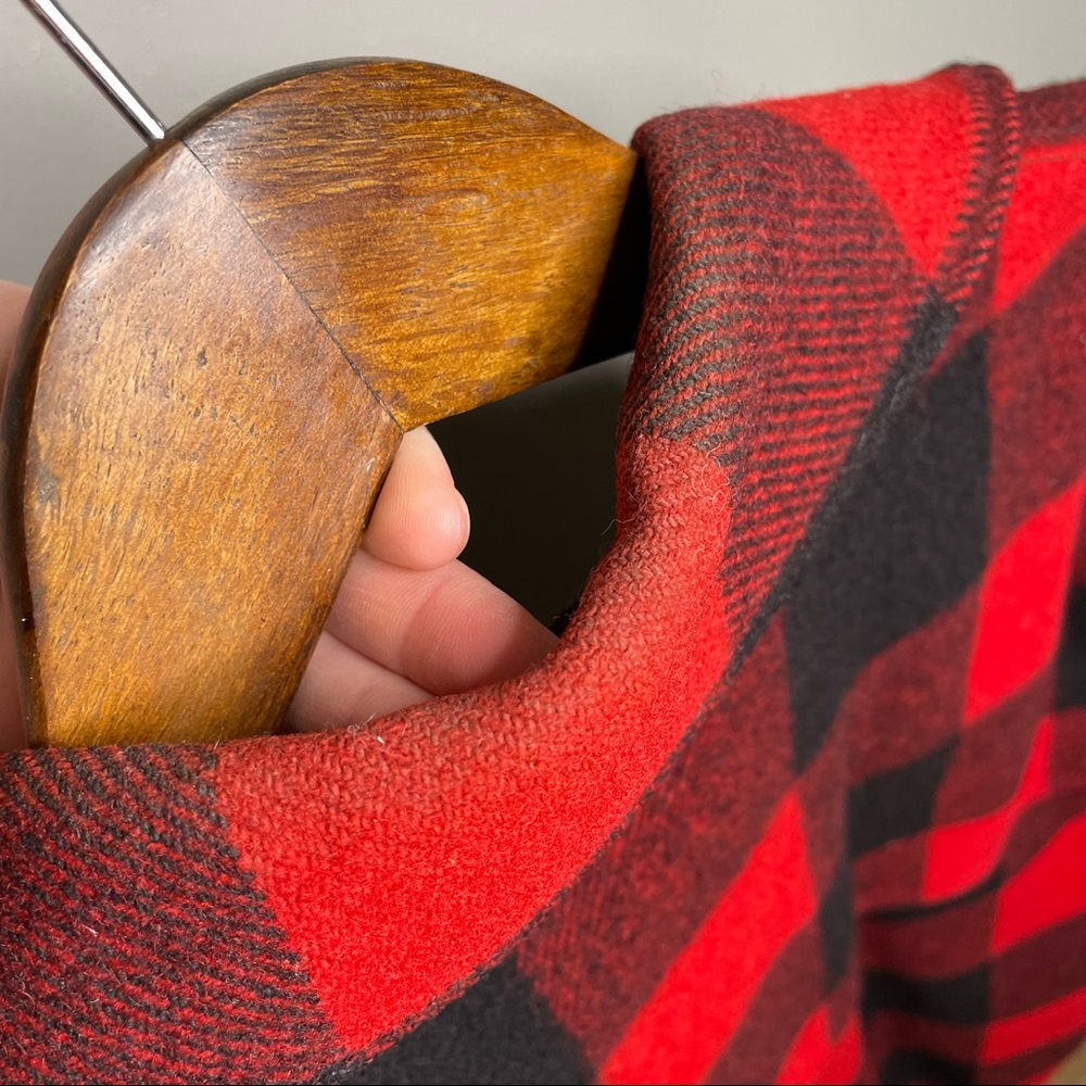 Rare Vintage 1950s Woolrich Buffalo Plaid Wool Unlined Zippered Hunting Coat - Picture 13 of 16
